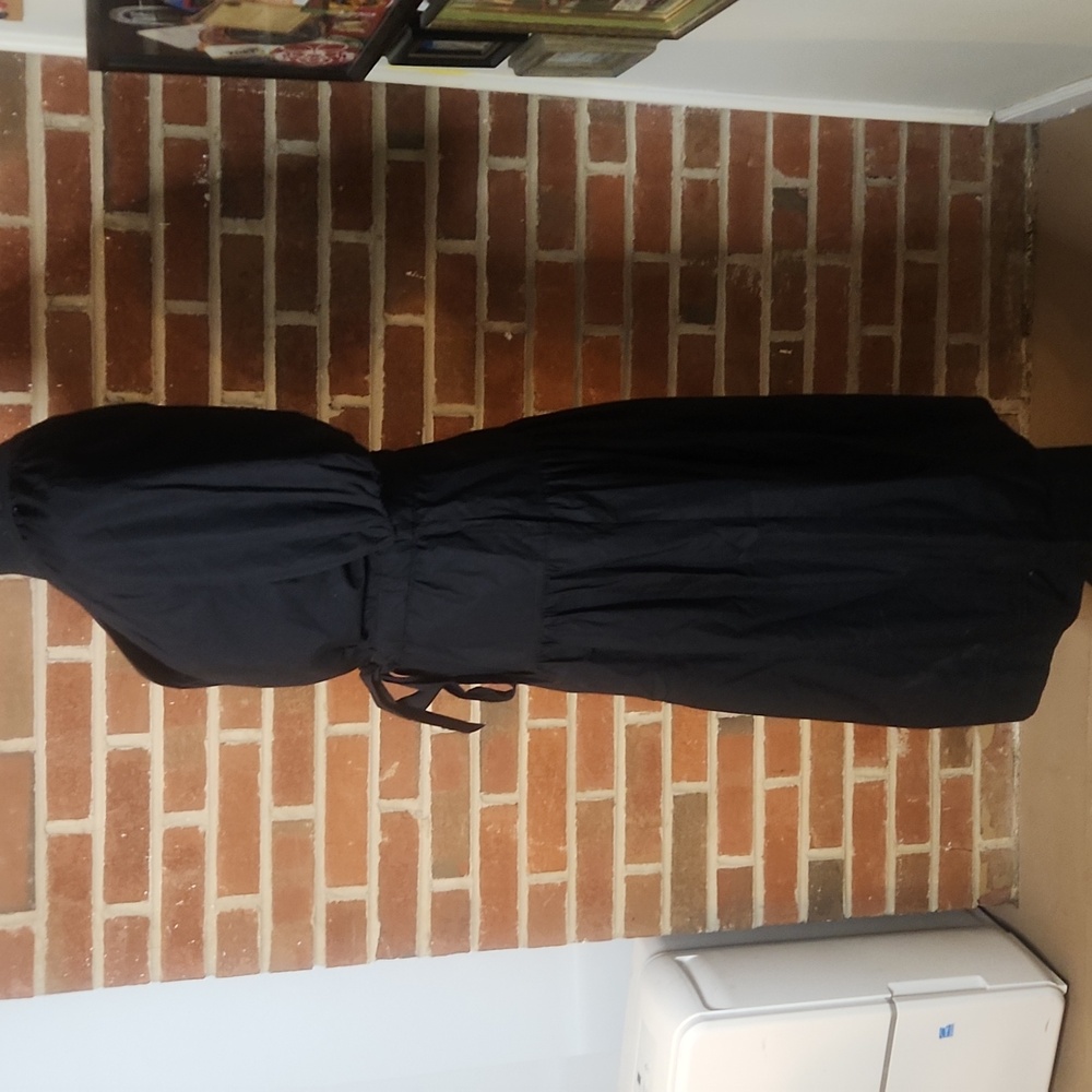 NWT Free Assembly Black Cotton Dress, Size Small - Picture 5 of 13
